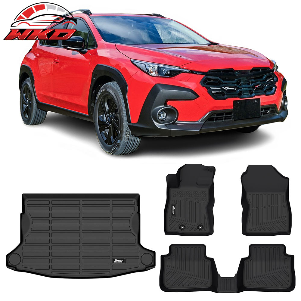 For 24-25 Subaru Crosstrek All Weather 3D Molded TPE Floor Mat Liner & Trunk Mat | Wholesale