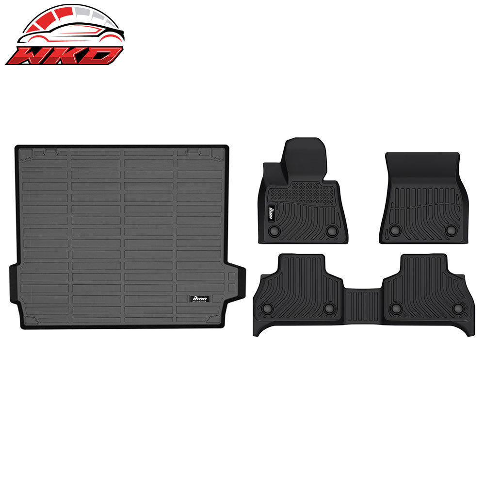 19-25 BMW X5 G05 5 Passengers All Weather 3D Floor Mats + Trunk Mat - TPE | Wholesale