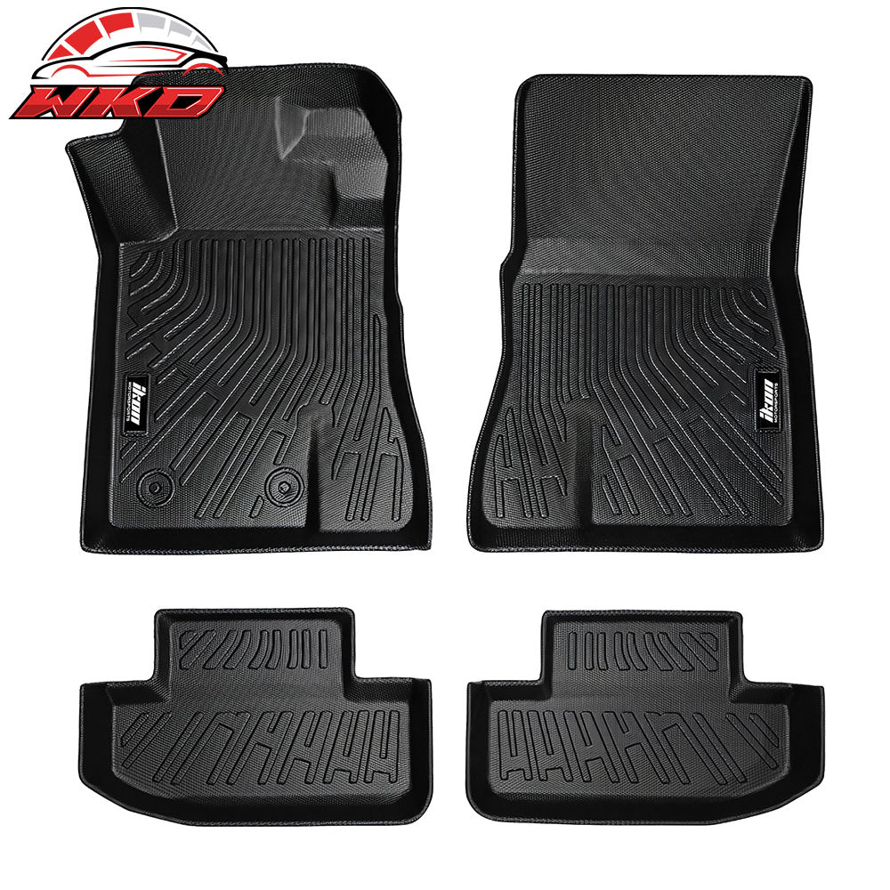 For 15-23 Ford Mustang Floor Mats All Weather Protection Trunk Liners TPE Carpet