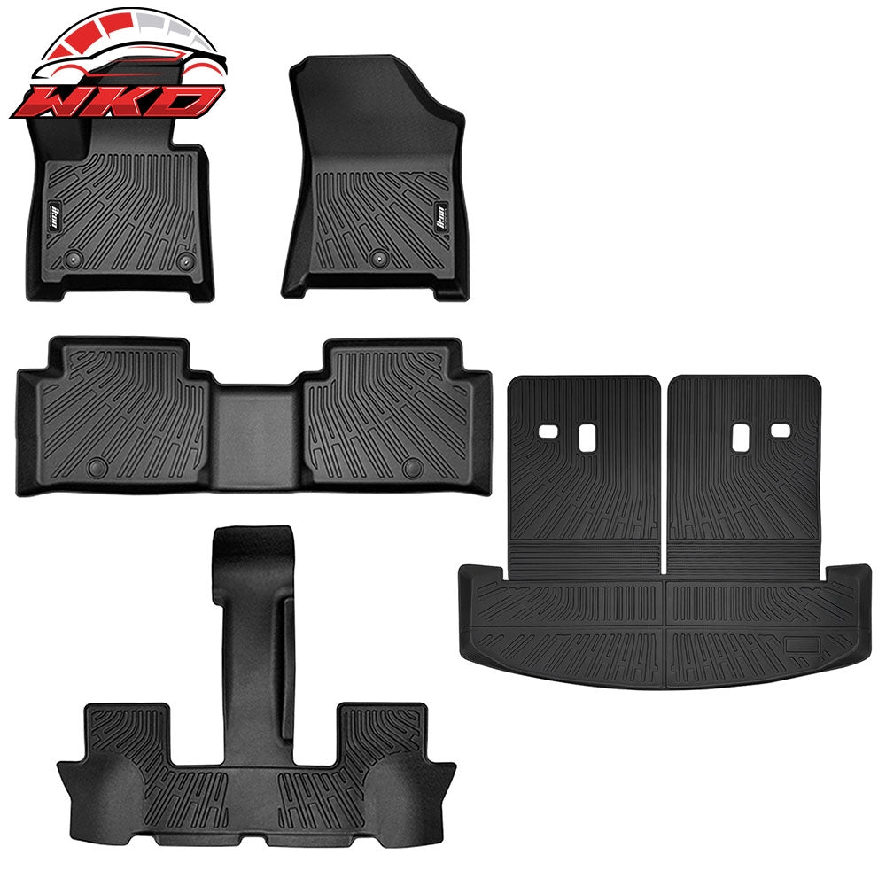 Wholesale 24-26 Hyundai Santa Fe 6/7 Seats Non-Slip Floor Mats + Trunk Mat Liner TPE