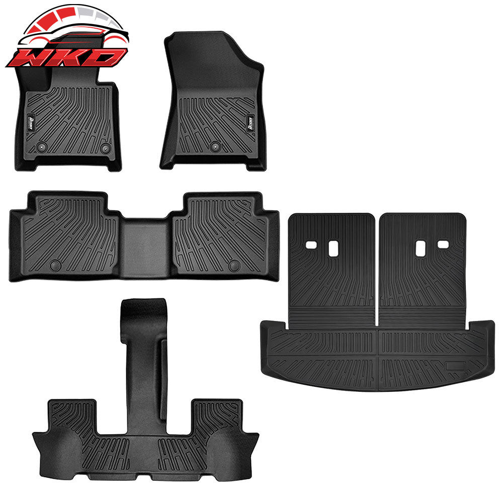 Wholesale 24-25 Hyundai Santa Fe 6/7 Seats Non-Slip Floor Mats + Trunk Mat Liner TPE
