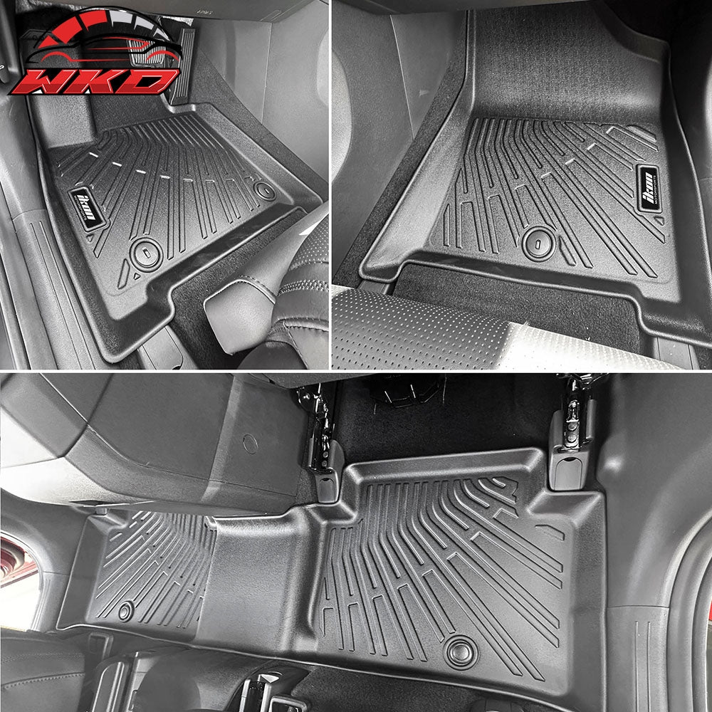 Fits 24-25 Hyundai Santa Fe 6/7 Seats Non-Slip Floor Mats + Trunk Mat Liner TPE