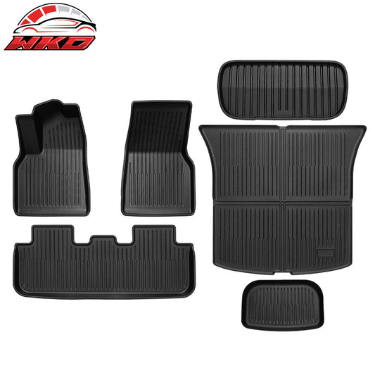 Wholesale 2026 Tesla Model Y Juniper TPE Front + Rear Storage + Floor + Trunk Mat 6PC