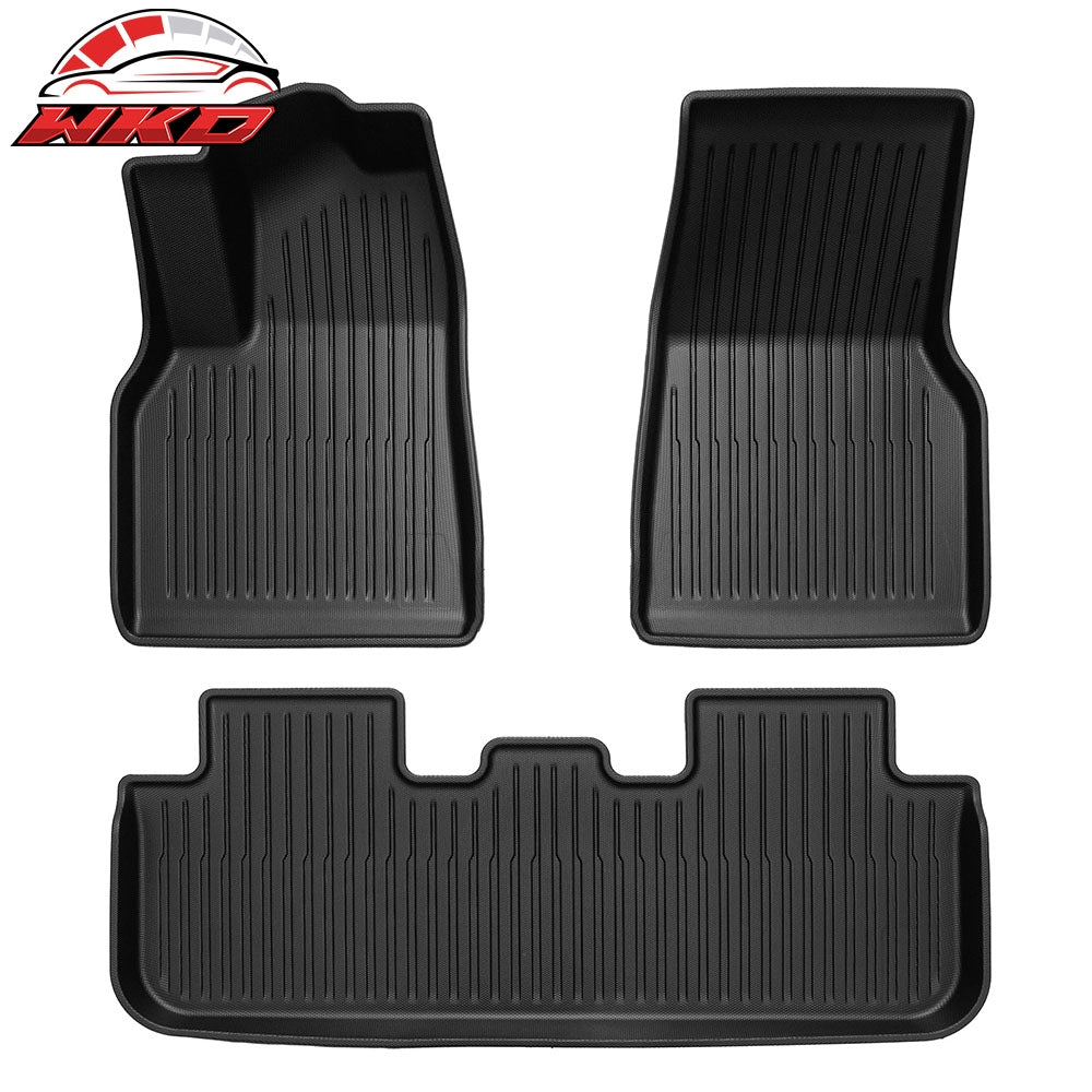 Fits 2026 Tesla Model Y Juniper TPE Front + Rear Storage + Floor + Trunk Mat 6PC