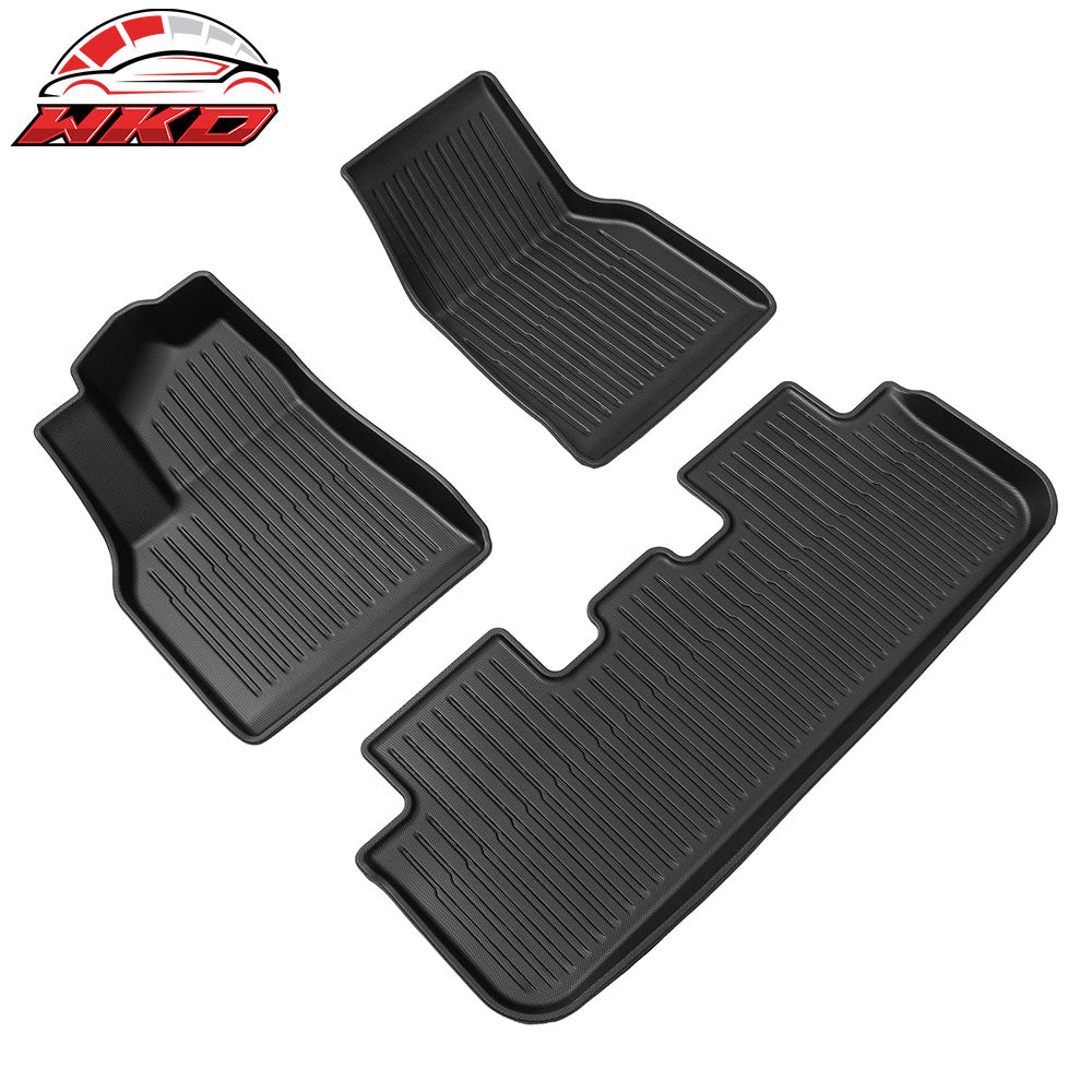 Fits 2026 Tesla Model Y Juniper TPE Front + Rear Storage + Floor + Trunk Mat 6PC