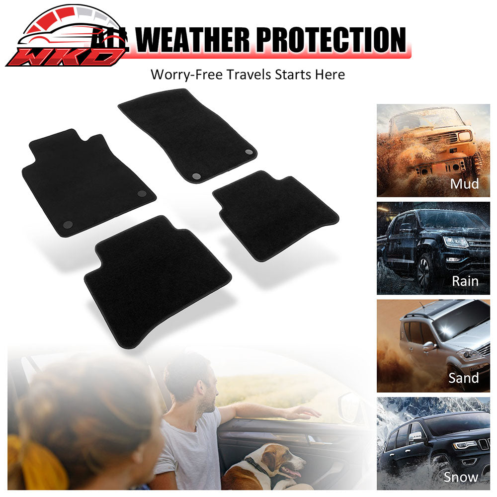 Fits 03-09 W211 E-Class 4Dr OE Factory Fitment Car Floor Mats Front Rear Nylon