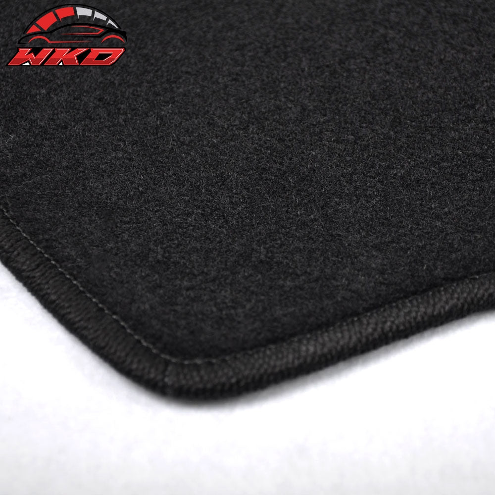 Fits 06-15 Mazda Miata MX-5 Floor Mats Carpet Front & Rear Black 2PC - Nylon