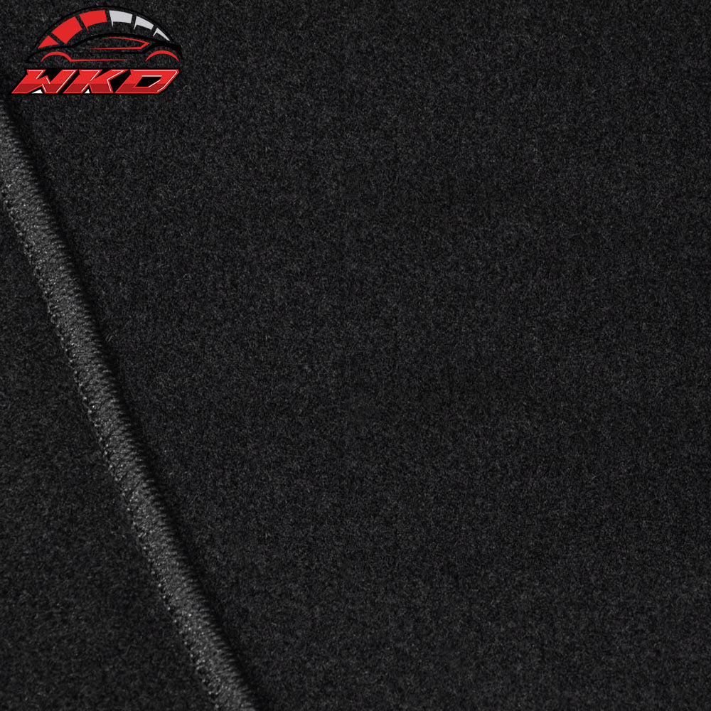 Fits 06-15 Mazda Miata MX-5 Floor Mats Carpet Front & Rear Black 2PC - Nylon