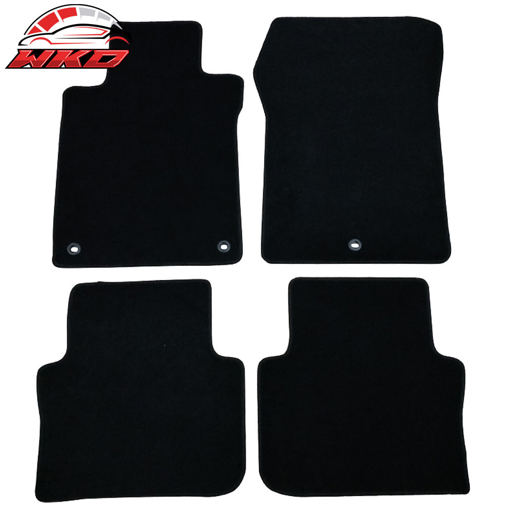 2015-20 Acura TLX Black Nylon Front Rear Floor Mats 1st 2nd Row Carpets 4PC | Wholesale