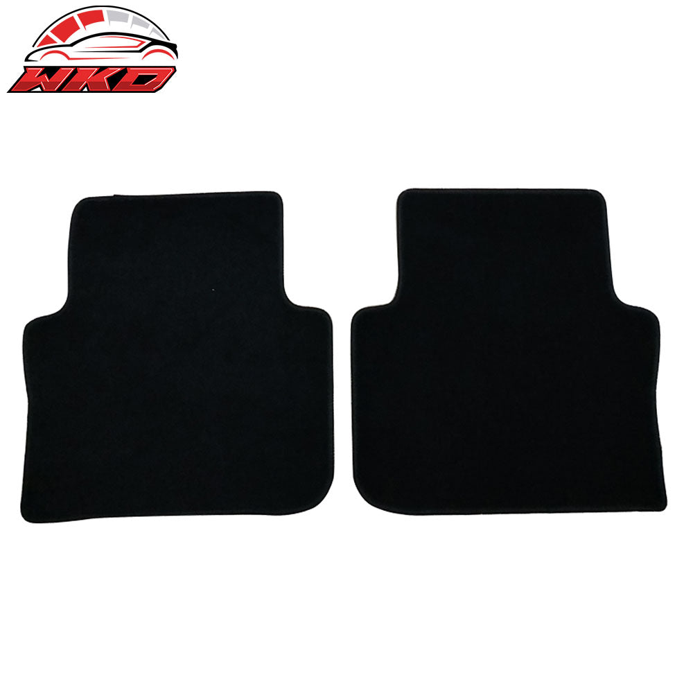 Fits 15-20 Acura TLX Black Nylon Front Rear Floor Mats 1st 2nd Row Carpets 4PC