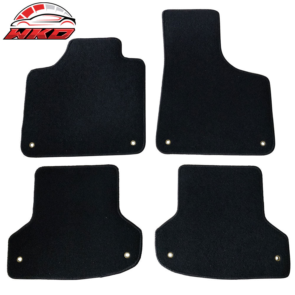 2006-13 Audi A3 Black Nylon Floor Mats Carpets 4 PCS | Wholesale
