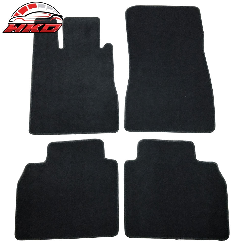 1998-05 Benz W220 S Class 4PCS Floor Mats Carpets Front & Rear Black Nylon | Wholesale Default Title - Wikond Auto