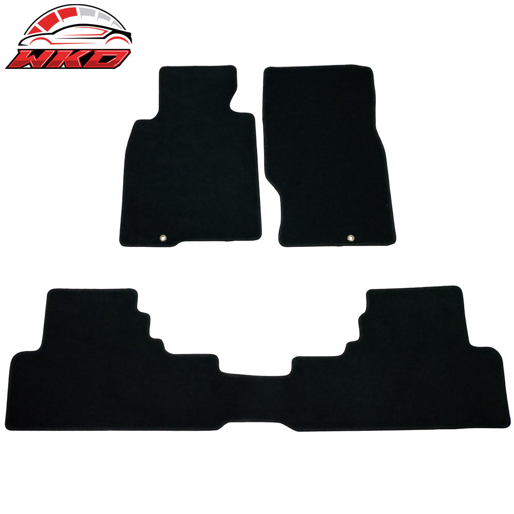 Wholesale 08-13 Infiniti G37 Coupe Floor Mats Front & Rear 3PC Black Nylon