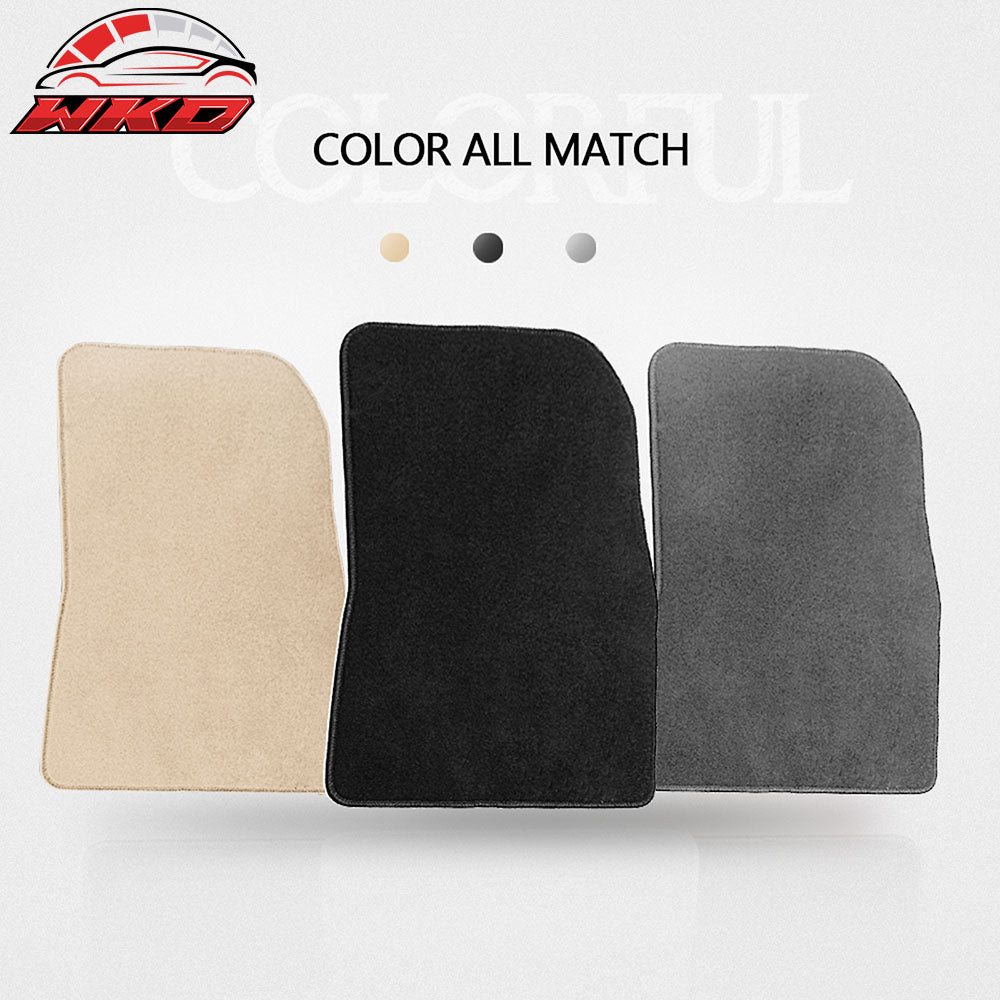 Fits 08-13 Infiniti G37 Coupe Floor Mats Front & Rear 3PC Black Nylon