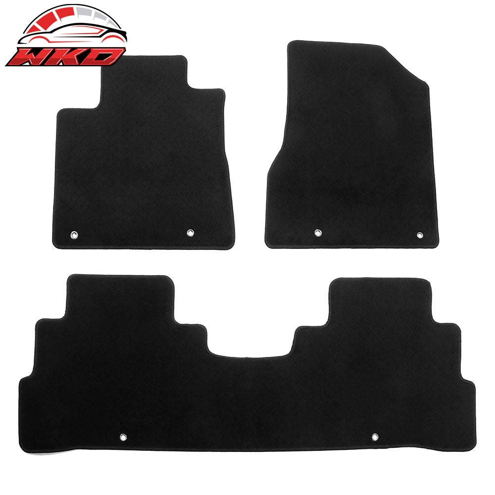 2015-24?Nissan Murano Anti-Slip Front Rear Floor Mats Carpet Nylon 3PCS Black | Wholesale