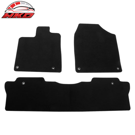 2017-25 Honda Ridgeline Anti-Slip Front Rear Floor Mat Carpet Nylon 3PCS Black | Wholesale