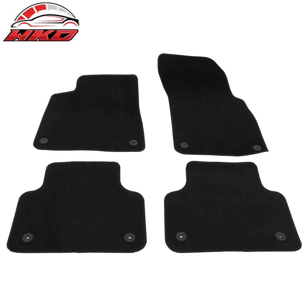 Fits 17-25 Audi Q7 SQ7 & 19-25 Q8 SQ8 RSQ8 4PCS Floor Mats Carpets Nylon Black