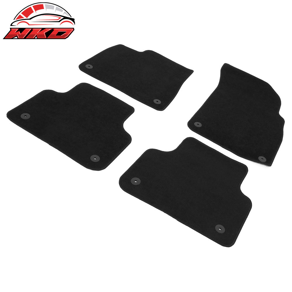 Fits 17-25 Audi Q7 SQ7 & 19-25 Q8 SQ8 RSQ8 4PCS Floor Mats Carpets Nylon Black