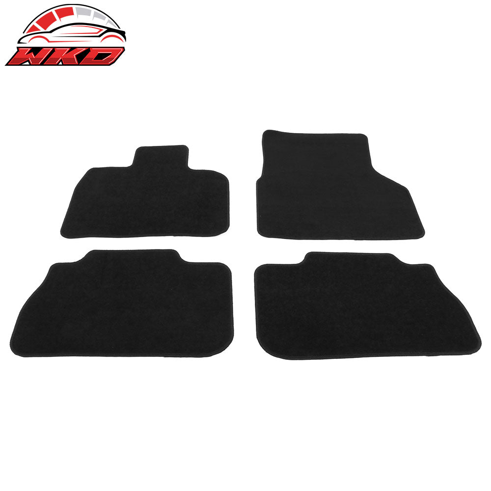Fits 22-24 BMW I20 iX Nylon Front Rear Floor Mats Full Coverage Carpet Black 4PC