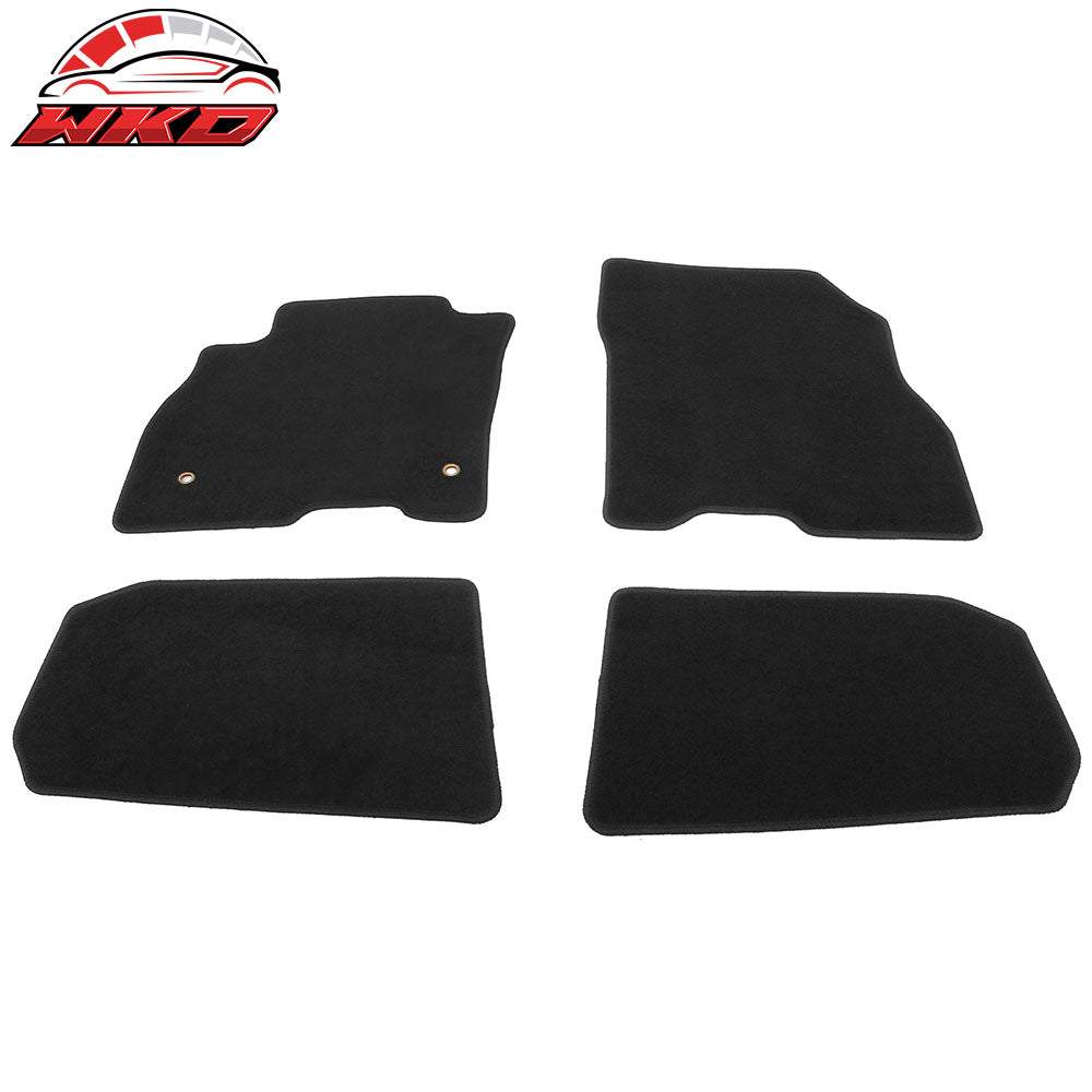 Fits 18-25 Nissan LEAF Anti-Slip Front Rear Floor Mats Carpet Nylon 4PCS Black