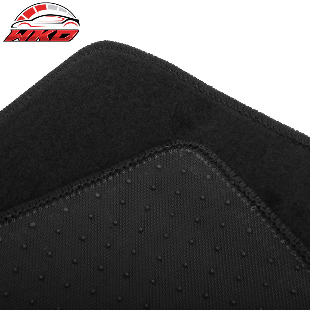 Fits 18-25 Nissan LEAF Anti-Slip Front Rear Floor Mats Carpet Nylon 4PCS Black