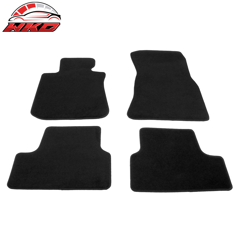 Fits 22-25 BMW i4 G26 Anti-Slip Front Rear Floor Mats Carpet Nylon Black 4PCS