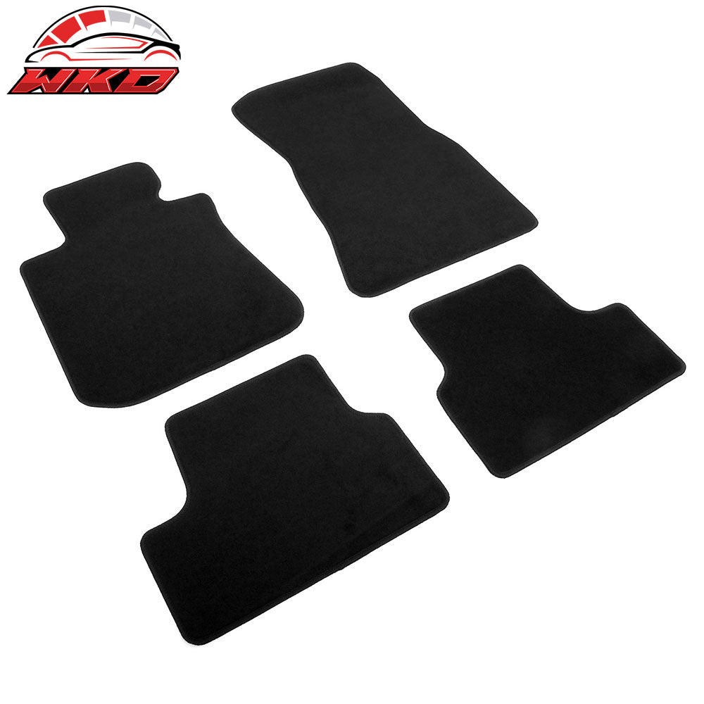 Fits 22-25 BMW i4 G26 Anti-Slip Front Rear Floor Mats Carpet Nylon Black 4PCS