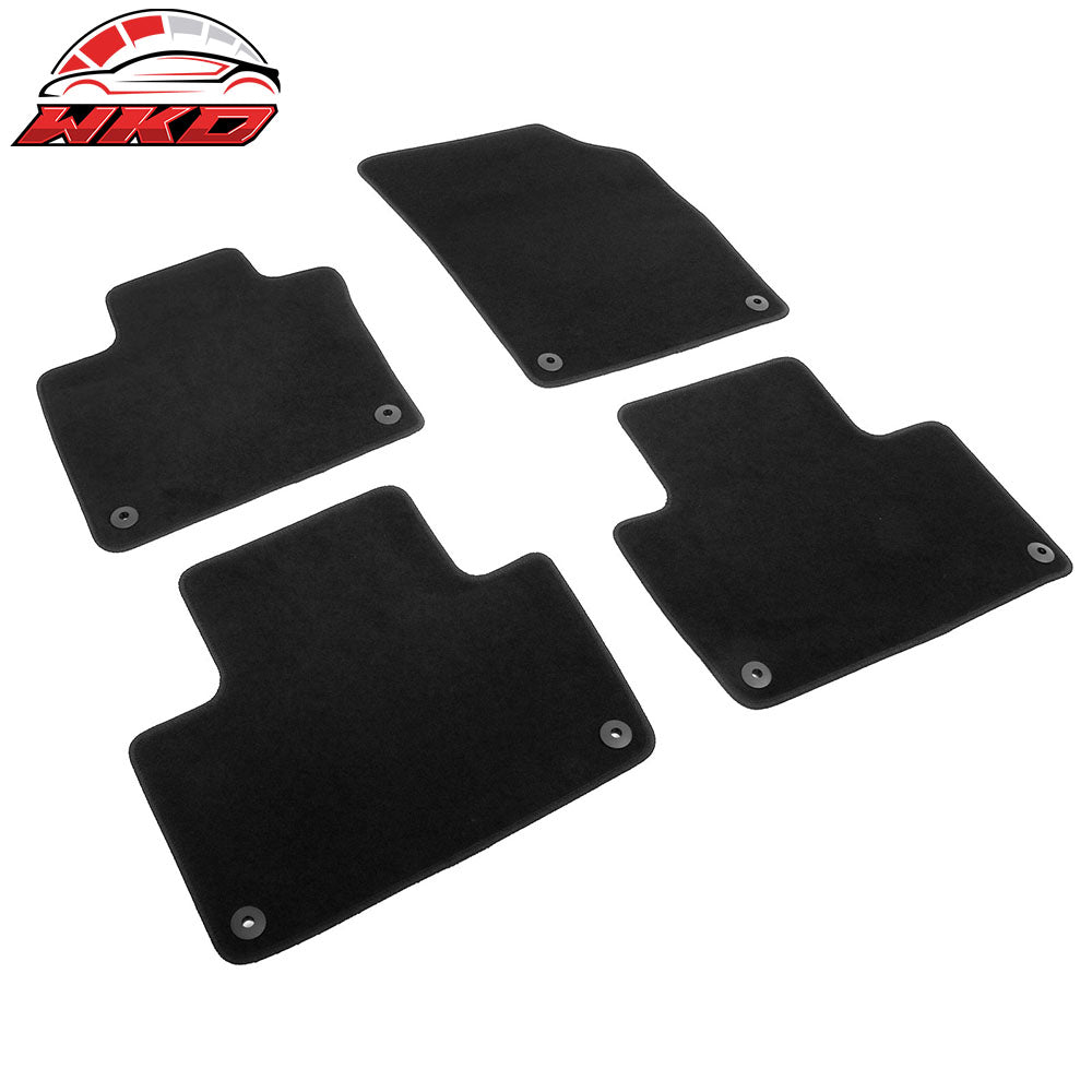 Fits 16-25 Volvo XC90 PHEV & MHEV Anti-Slip Floor Mats Carpets Nylon 4PCS Black