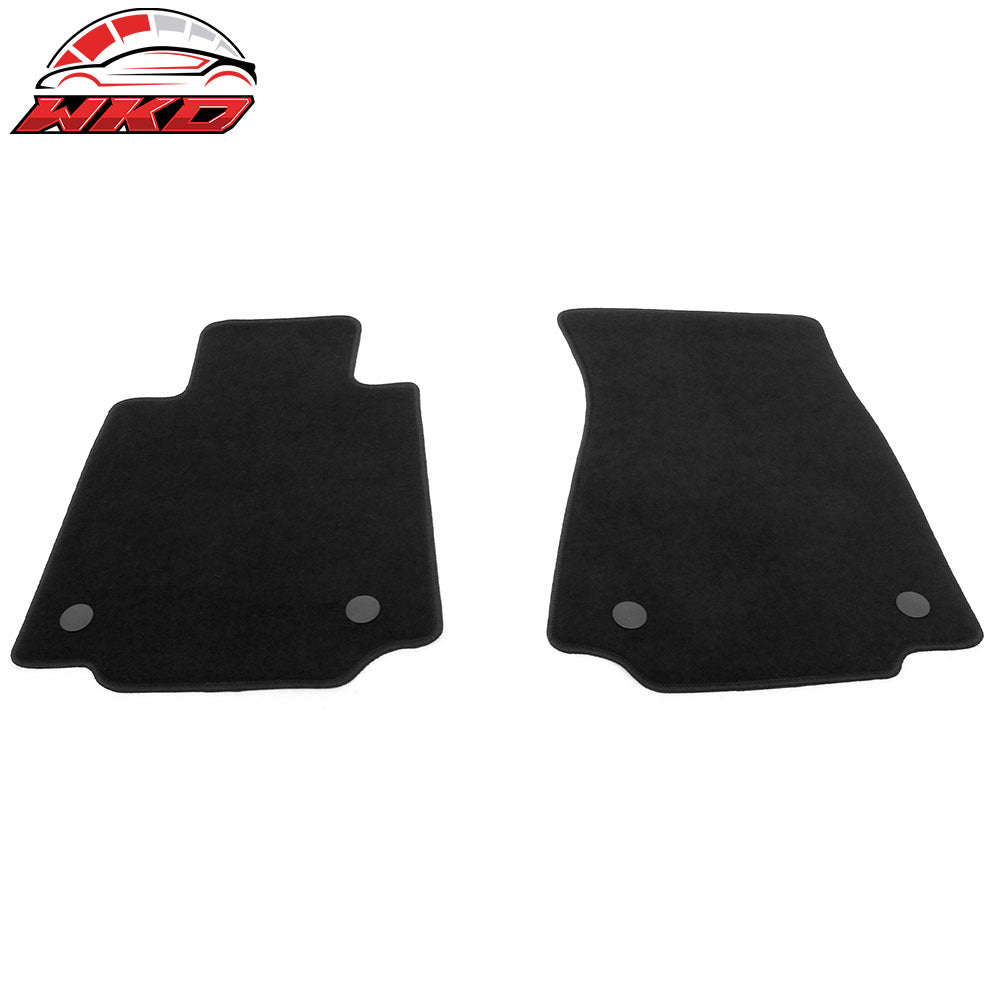Fits 23-25 Nissan Z Anti-Slip Front Rear Floor Mats Carpet Nylon 2PCS Black