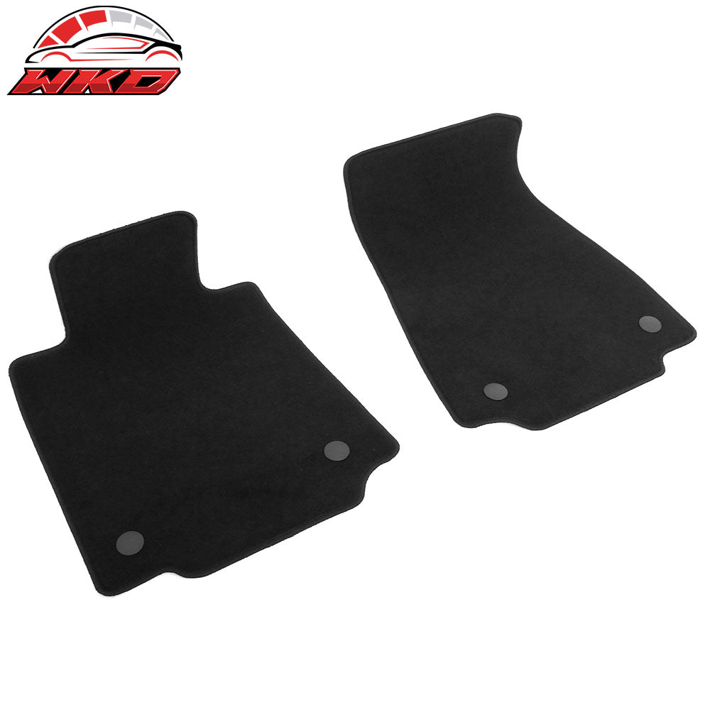 Fits 23-25 Nissan Z Anti-Slip Front Rear Floor Mats Carpet Nylon 2PCS Black