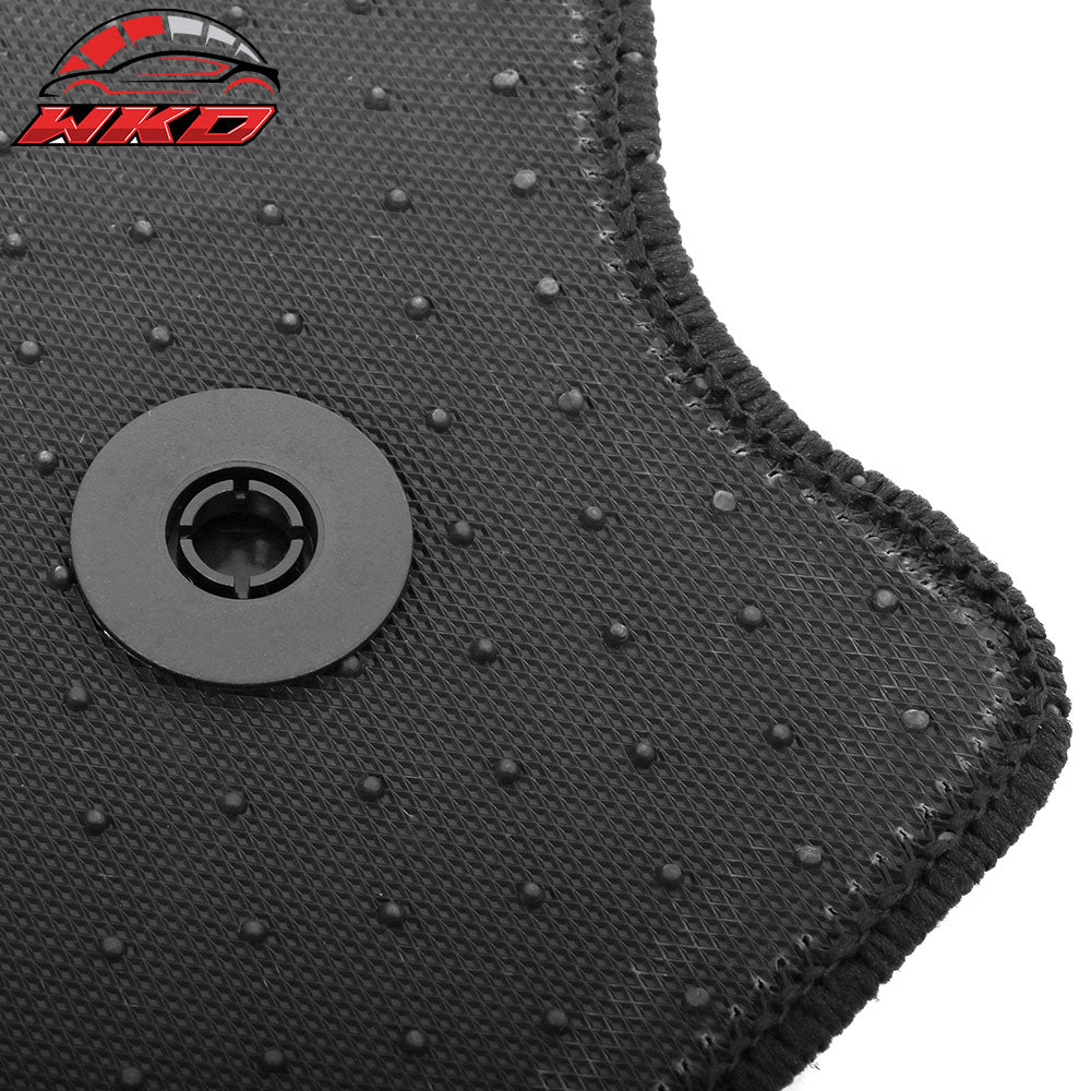 Fits 23-25 Nissan Z Anti-Slip Front Rear Floor Mats Carpet Nylon 2PCS Black