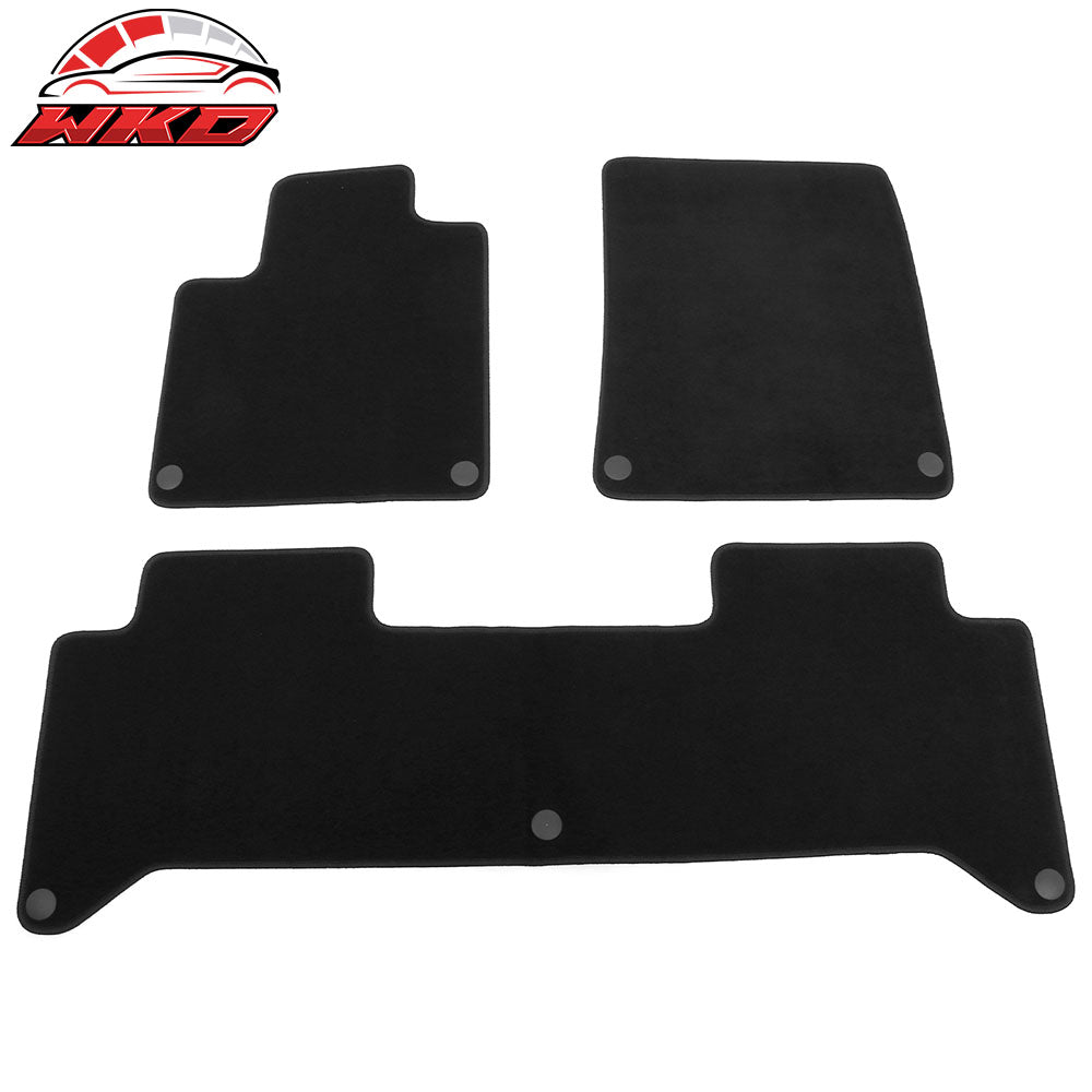 2022-25 Rivian R1T Anti-Slip First Second Row Floor Mats Carpets Nylon 3PCS | Wholesale