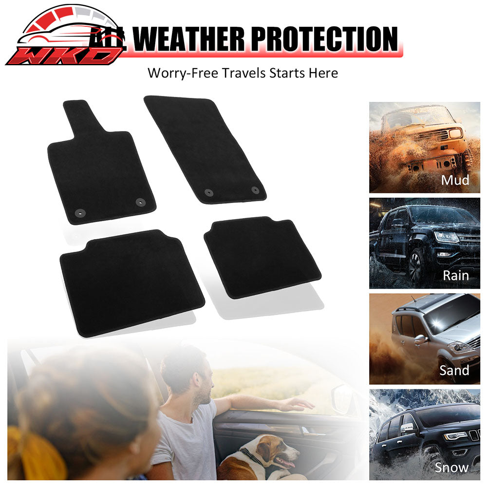 Fits 24-25 Porsche Panamera Anti-Slip First Second Row Floor Mats Carpets Nylon