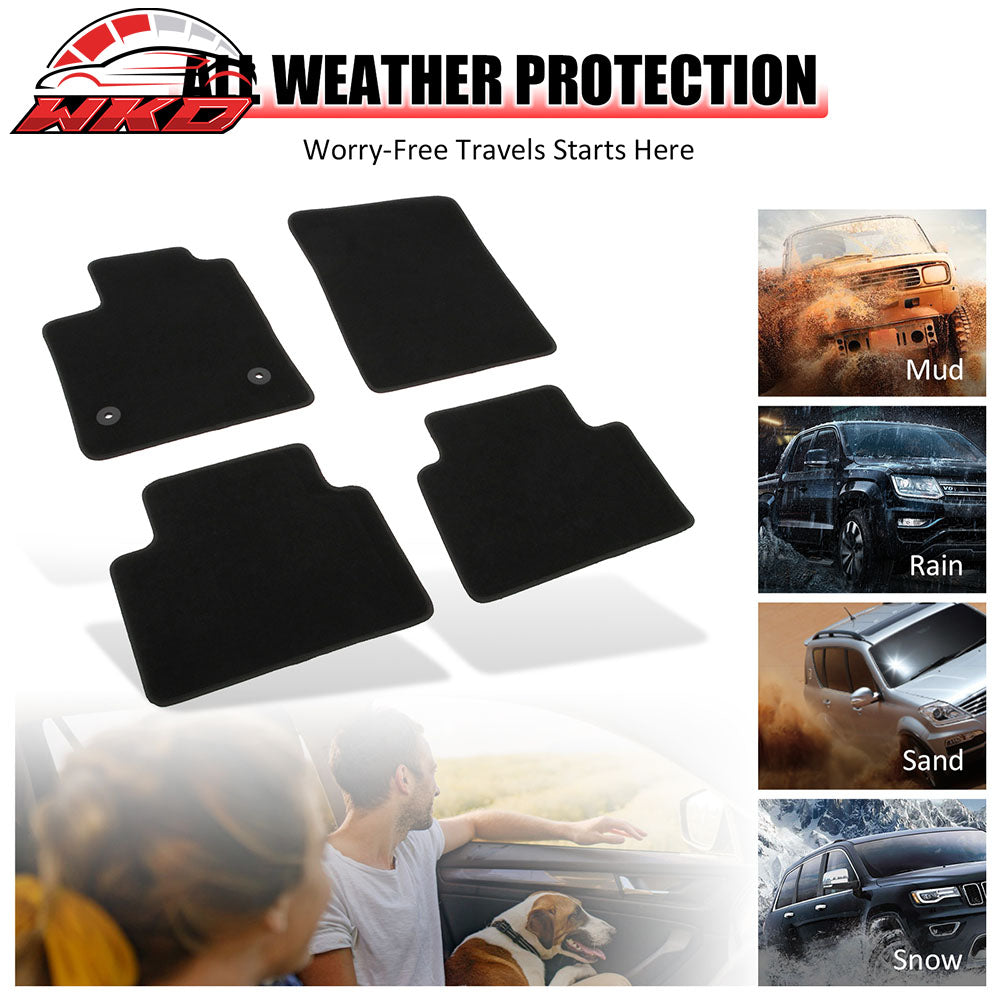 Fits 23-25 GMC Canyon Chevrolet Colorado Anti-Slip Floor Mats Carpets Nylon 4PCS