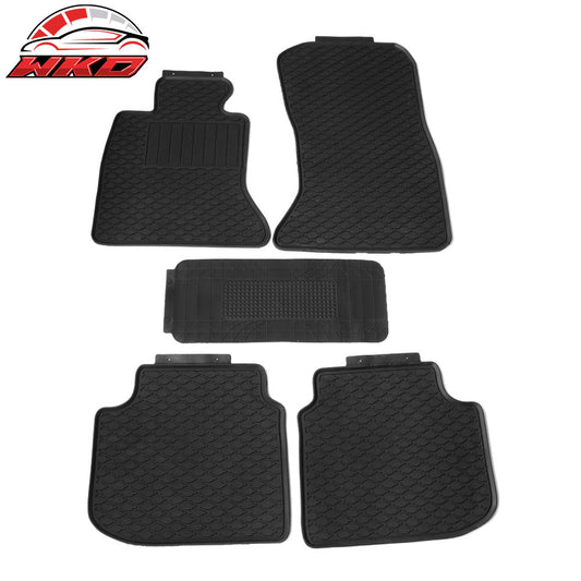 Wholesale 11-16 F10 Sedan Heavy Duty Black Latex Floor Mats Front & Second Row FOR: (BMW)