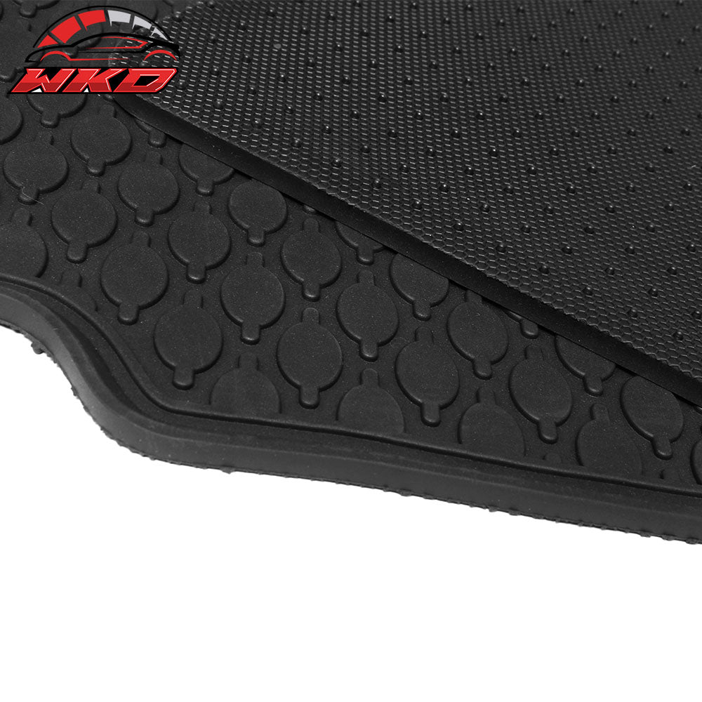 11-16 F10 Sedan Heavy Duty Black Latex Floor Mats Front & Second Row FOR: (BMW)