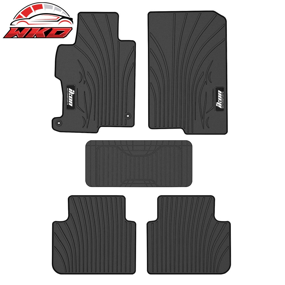 Wholesale 13-17 Honda Accord 4DR Latex Floor Mats Liner All Weather Carpets Black 5PC