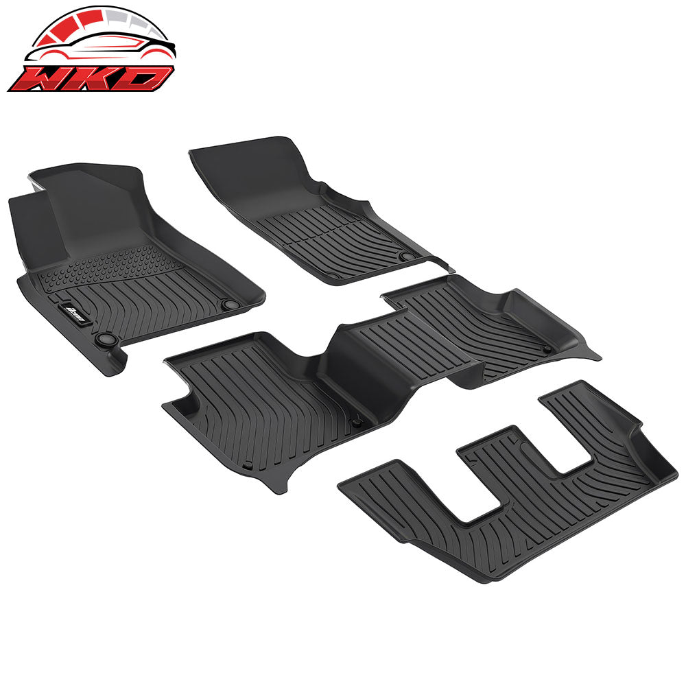 Fits 20-25 Audi Q7/SQ7 Floor Mats TPE Carpets 3D All Weather Custom Boot Liner