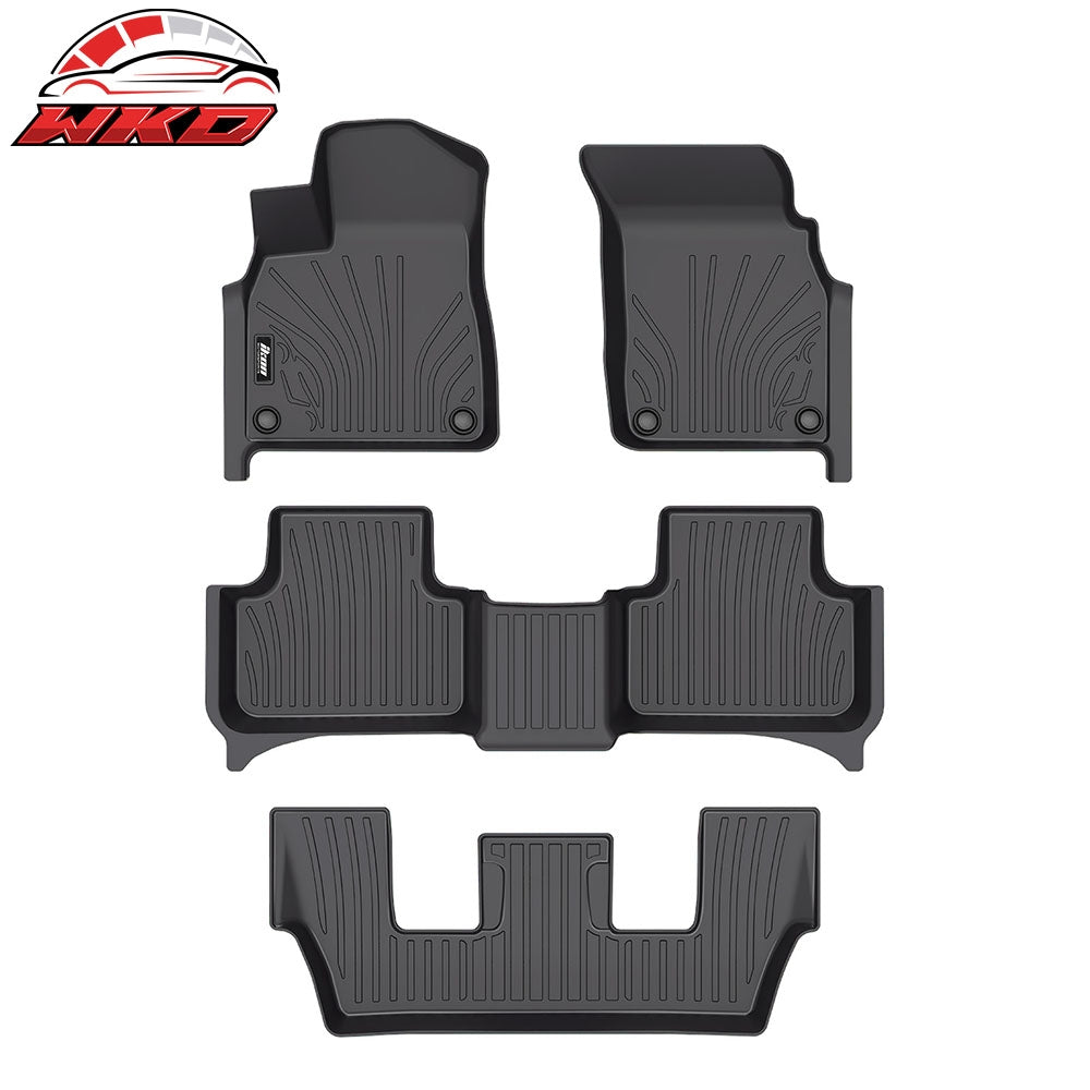 2020-26 Audi Q7/SQ7 Floor Mats TPE Carpets 3D IKON Style All Weather Liner | Wholesale
