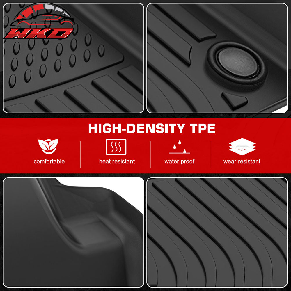 Fits 18-25 Alfa Romeo Stelvio Floor Mats TPE Carpets 3D All Weather Custom Liner