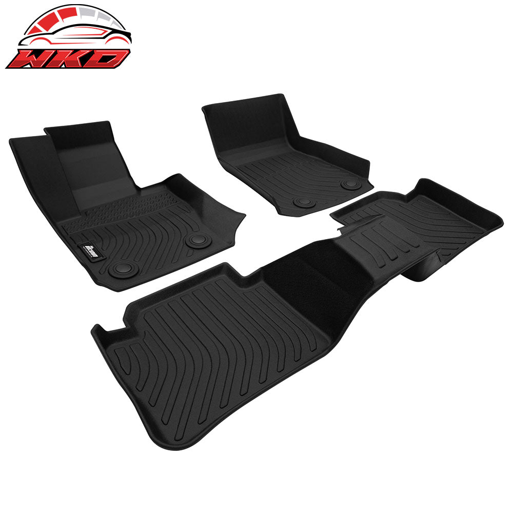 Fits 12-18 BMW 3-Series Sedan F30 AWD All Weather 3D Floor Mats Carpets TPE 3PCS
