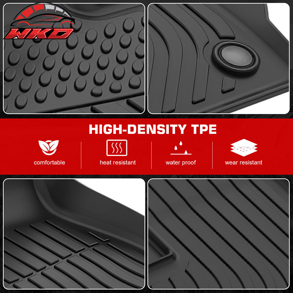 Fits 24-26 BMW G60 i5/25-26 G60 550e/G90 M5 Floor Mats TPE All Weather 3D Carpet