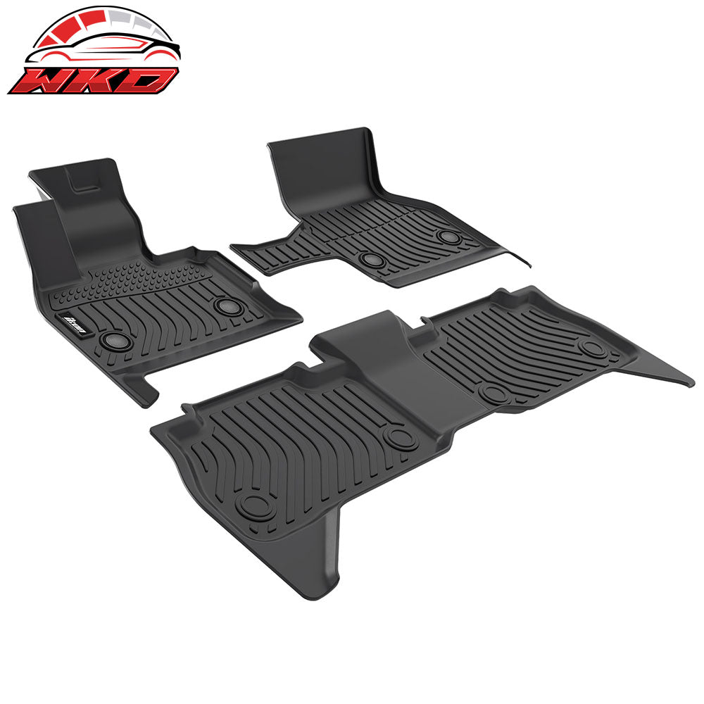 Fits 22-25 BMW I20 IX Floor Mats TPE Carpets 3D All Weather 1st 2nd Row Liner