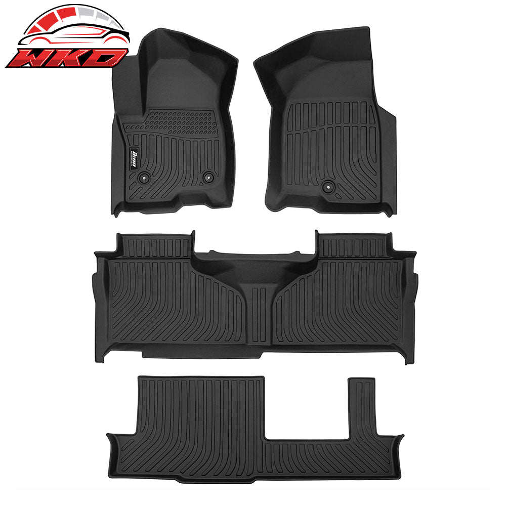 2021-25 Chevy Tahoe/GMC Yukon/Cadillac Escalade 8 Seat 3D Floor Mats Liner TPE | Wholesale