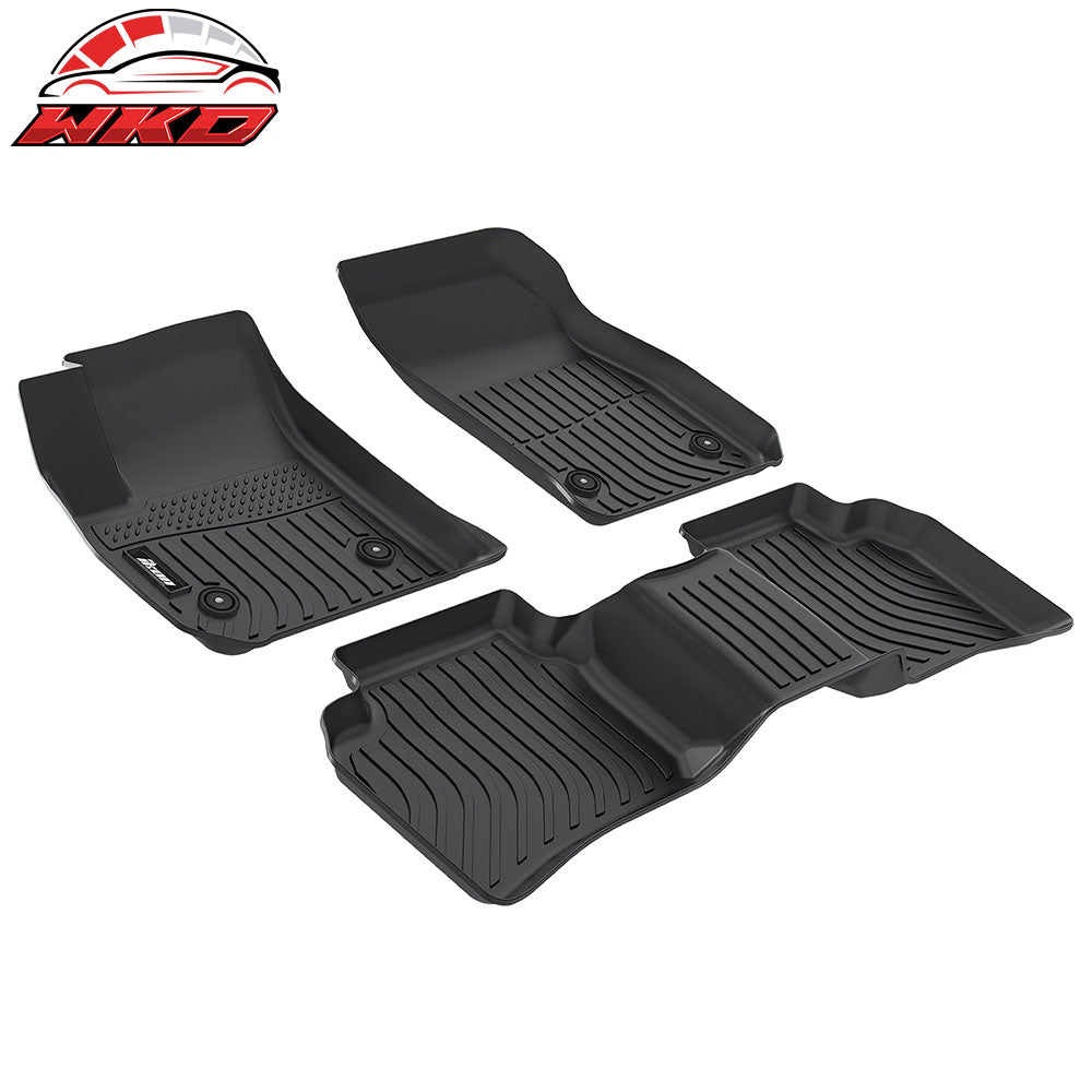 Fits 19-25 Cadillac XT4 Floor Mats TPE All Weather 3D 1st 2nd Row Carpets Liner