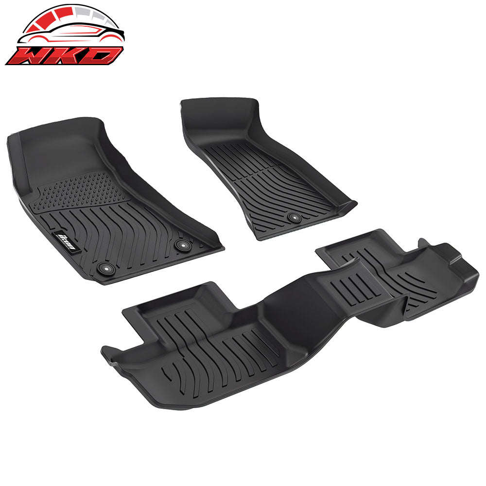 Fits 15-23 Dodge Challenger RWD Floor Mats TPE Carpets 3D All Weather Boot Liner