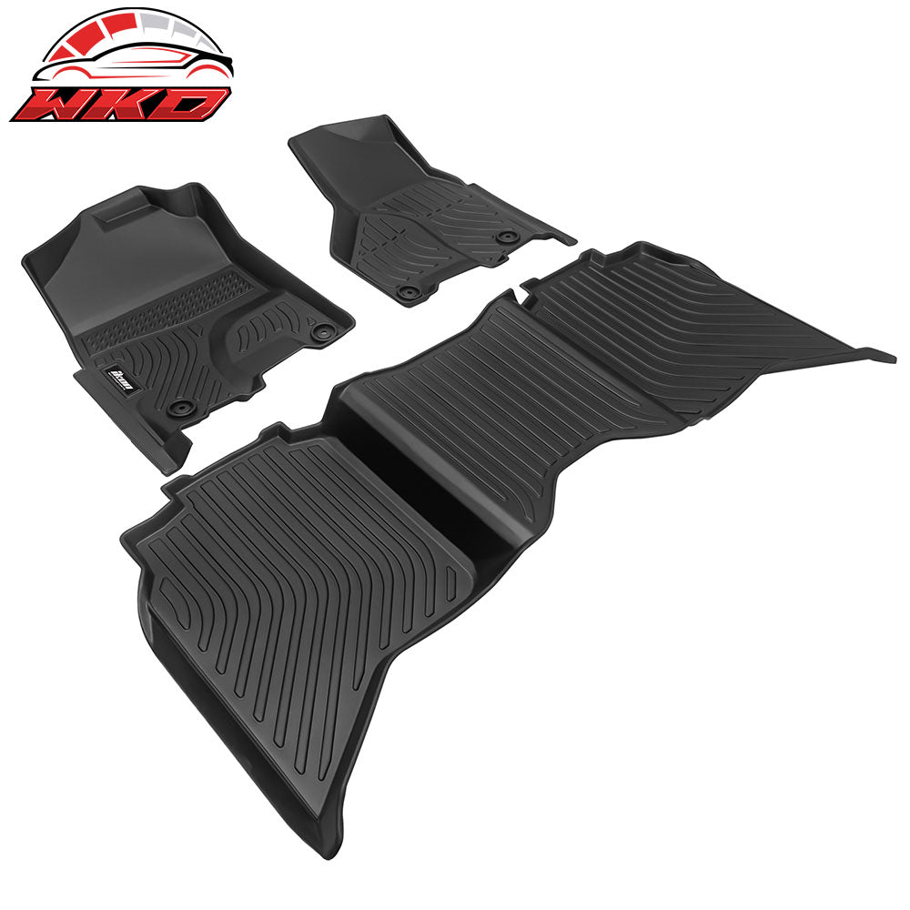 Fits 12-24 Ram 1500 2500 3500 Crew Cab Floor Mat Heavy Duty 3D Molded Carpet TPE