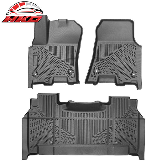 Wholesale 25 Ram 1500 Crew Cab Floor Mats TPE All Weather Carpet 3D 1st 2nd Row Liner