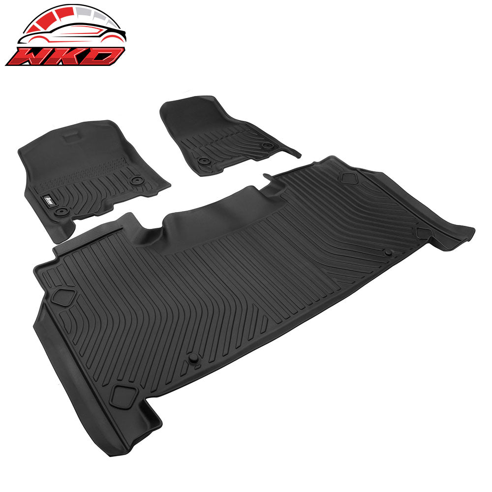 Fits 19-24 Ram 1500 Crew Cab All Weather 3D Molded Floor Mats Carpets Liner TPE