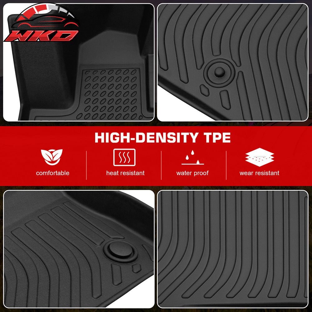 Fits 20-21 Ford Explorer 7 Seats 3D Molded Floor Mats Heavy Duty Liner TPE 4PCS